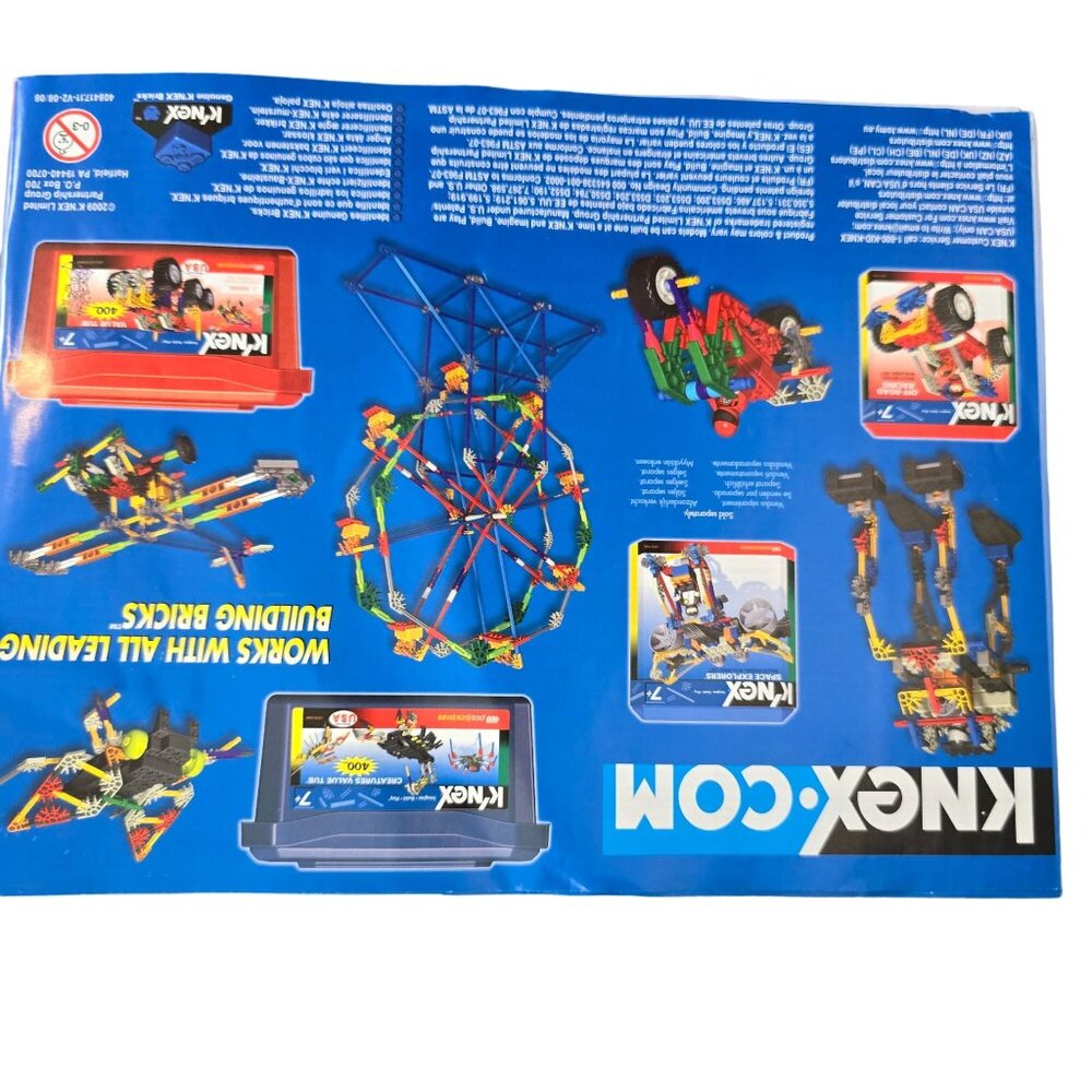 KNEX 30+ Model Building Set Motorized 7+ Box & Instructions Included STEM Toy Mu - Picture 4 of 6